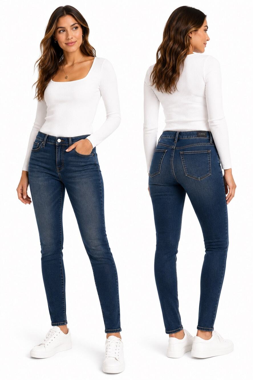 J.Crew 9” Mid-Rise Skinny Jeans – Size 30P